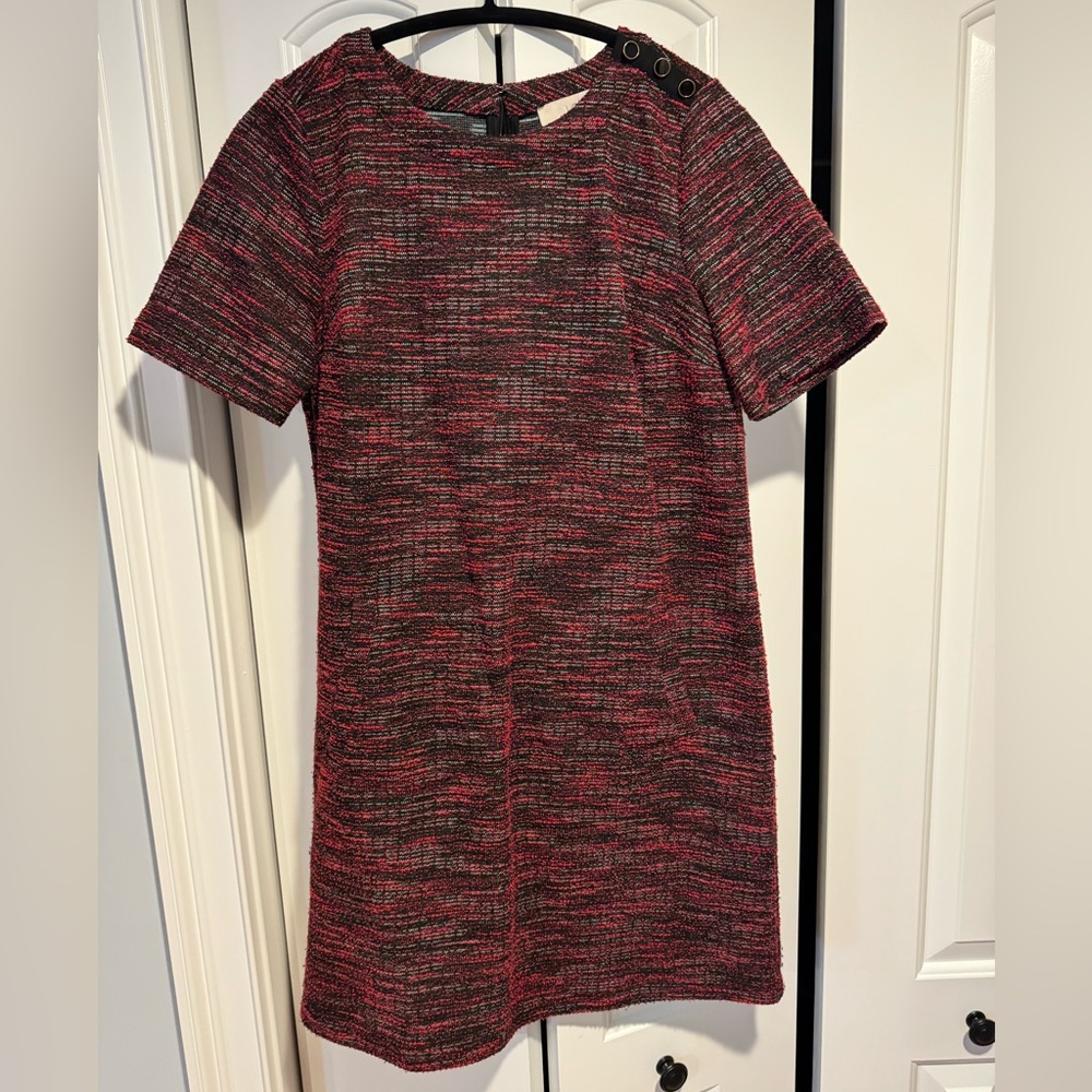 Elegant Red and Black Women's Dress